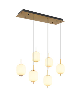 Závesné svietidlo GLOBO 15217-6 EWALD LED 40W 230V, zdroj 4650lm, výstup 2176lm, 3000K