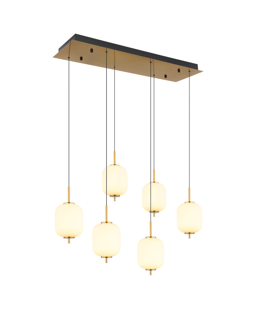 Závesné svietidlo GLOBO 15217-6 EWALD LED 40W 230V, zdroj 4650lm, výstup 2176lm, 3000K