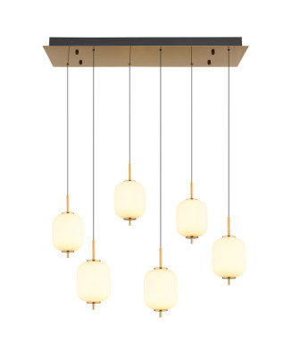 Závesné svietidlo GLOBO 15217-6 EWALD LED 40W 230V, zdroj 4650lm, výstup 2176lm, 3000K