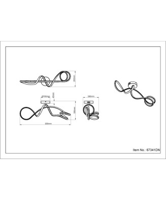 Stropné svietidlo GLOBO 67341DN SWIRL LED 30W 230V,výstup 2950lm, 4000K