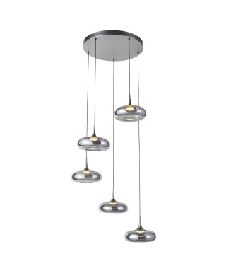 Zavesné svietidlo Italux Tenele PND-24028-5A-SILV LED 35W 1514lm 3000K