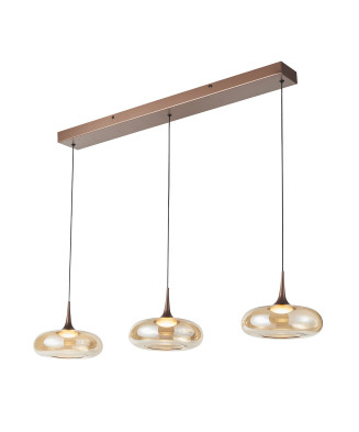 Závesné svietidlo Italux Tenele PND-24028-3B-COPP LED 21W