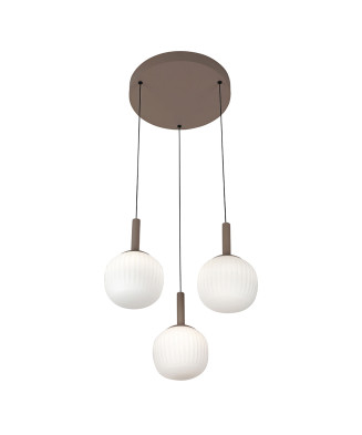 Závesné svietidlo Italux Montes PND-02217-3-BRO LED 18W