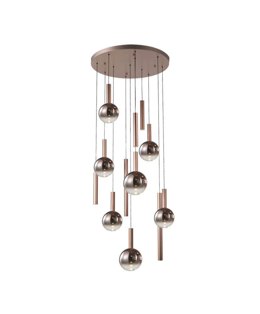 Závesné svietidlo Italux Camino PND-24038-12A-COPP LED 60W 3000K 2469lm