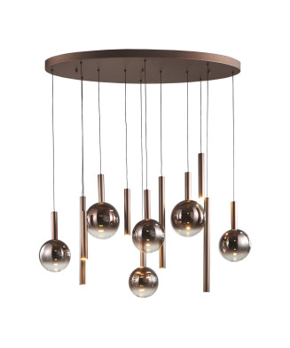 Zavesné svietidlo Italux Camino PND-24038-12B-COPP LED 60W 3000K 2469lm