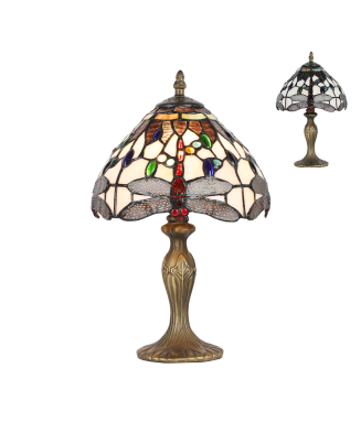 PREZENT TIFFANY 1709 stolná vitrážová lampa 1xE14/40W