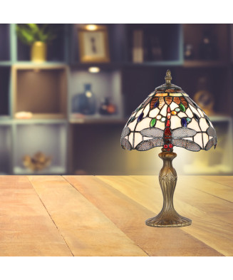 PREZENT TIFFANY 1709 stolná vitrážová lampa 1xE14/40W