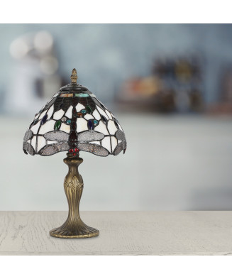 PREZENT TIFFANY 1709 stolná vitrážová lampa 1xE14/40W