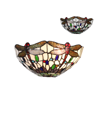 PREZENT TIFFANY 1711 nástenná vitrážová lampa 1xE27/60W