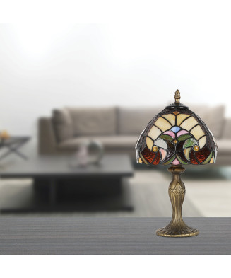 PREZENT TIFFANY 1701 stolná vitrážová lampa 1xE14/40W