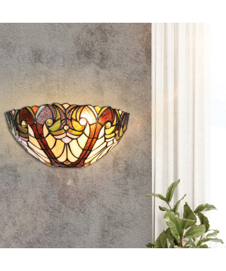 PREZENT TIFFANY 1703 nástenná vitrážová lampa 1xE27/60W