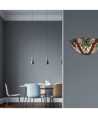 PREZENT TIFFANY 1703 nástenná vitrážová lampa 1xE27/60W