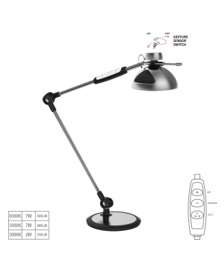 PREZENT AMSTERDAM LED 31211 stolná dotyková stmievateľná lampa