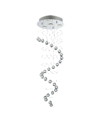 Luxera 62410 COIL závesné krištáľové svietidlo 4xGU10