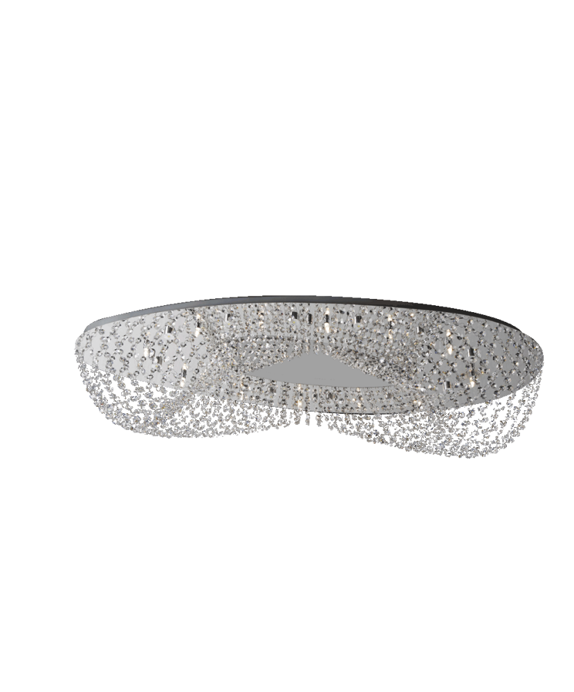 LUXERA ELIPTHON 69048, stropné krištáľové svietidlo 12x G9 230V