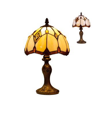 PREZENT TIFFANY 84 stolná vitrážová lampa 1x E14 40W