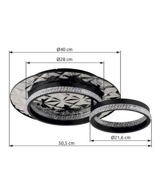 Stropné svietidlo GLOBO 67361C DELLA II LED 24W 230V