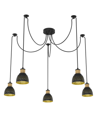 PREZENT MESCALA 27525 závesné svietidlo 5xE14 40W