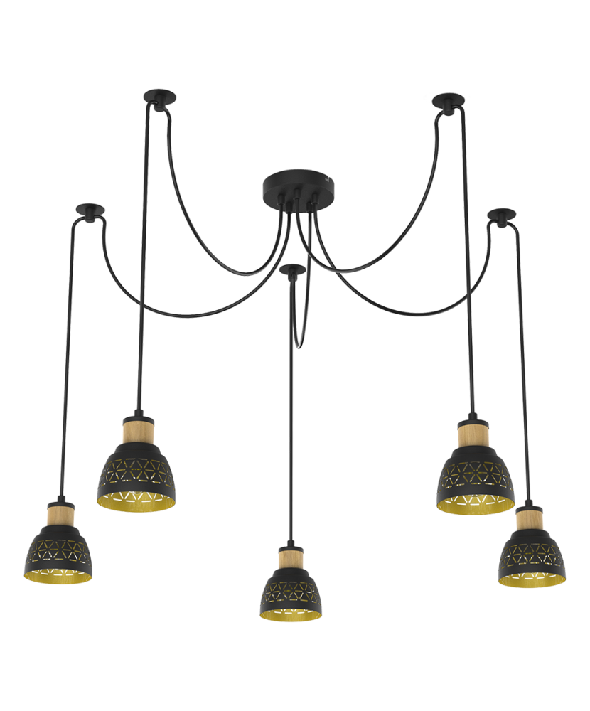 PREZENT MESCALA 27525 závesné svietidlo 5xE14 40W