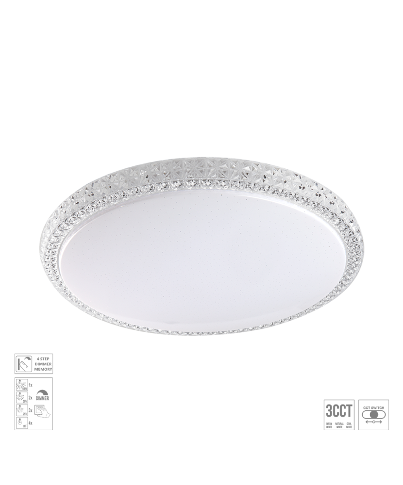 PREZENT AMBIA 71339 stropné svietidlo LED30W 3CCT