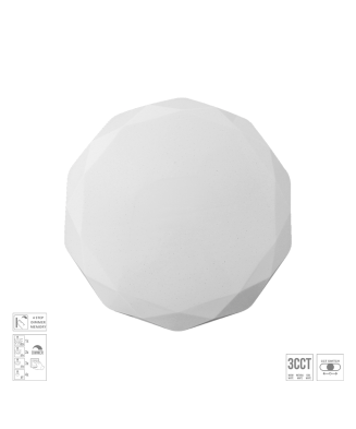 PREZENT IRIDIO 71337 stropné svietidlo LED 18W 3CCT 1620lm