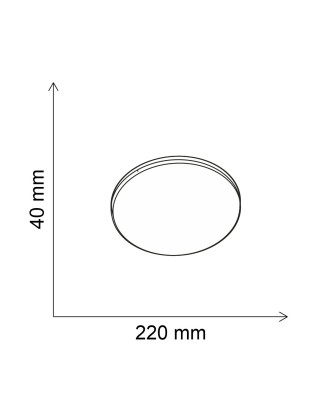 PREZENT AORA 17450 stropné svietidlo LED 18W 4000K 1800lm