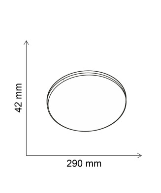 PREZENT AORA 17451 moderné stropné svietidlo LED 24W IP40