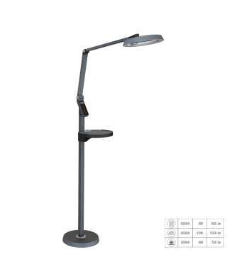 PREZENT SALSA LED 31220, stojanová stmievateľná lampa LED 15W