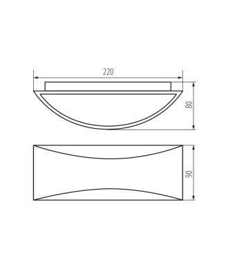Kanlux 29261 BISO LED EL 8W-W nástenné svietidlo 4000K IP54