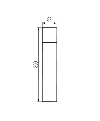 Kanlux 29013 VADRA 80 vonkajšie stojanové svietidlo 1xE27  IP44