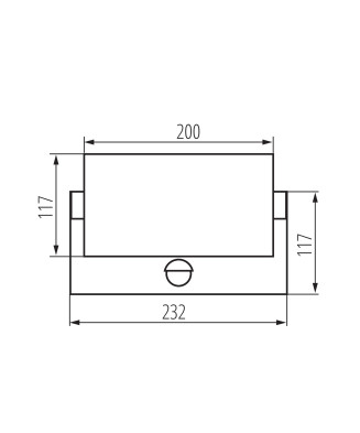 Kanlux 45819 XERTO EL 20W SE B vonkajšie svietidlo LED s čidlom IP44