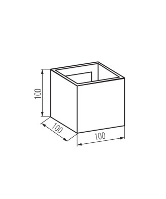 Kanlux 28990 REKA LED EL 7W-L-GR nástenné svietidlo LED 7W 4000K IP54