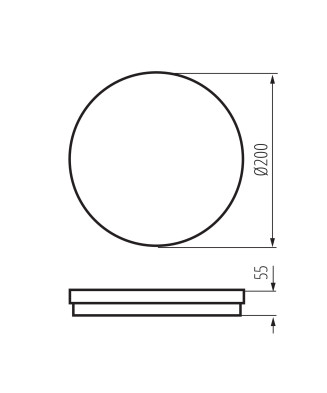 Kanlux 38381 BENO ECO 12W CCT O B stropné svietidlo IP65