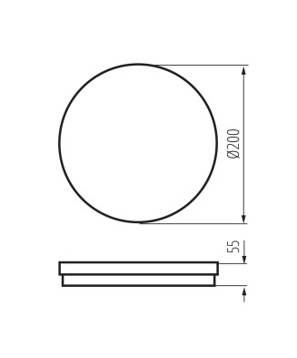 Kanlux 38383 BENO ECO 20W CCT O B stropné svietidlo IP65