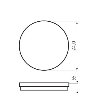 Kanlux 38387 BENO ECO 40W CCT O B stropné svietidlo IP65