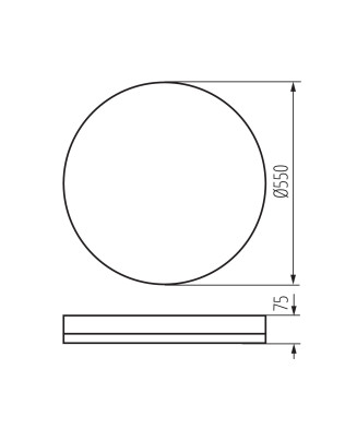 Kanlux 38931 ANBAR LED 37W CCT W stropné LED svietidlo 37W