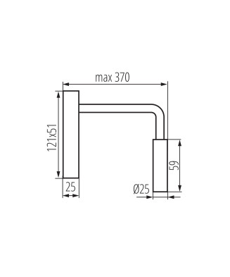 Kanlux 32523 TONIL II LED W nástenné svietidlo LED 3,3W 3000K