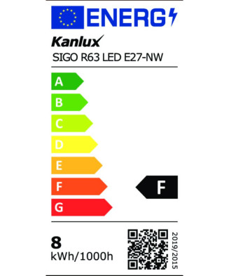 Kanlux 22738 SIGO R63 LED E27-NW Svetelný zdroj LED 8W 4000K