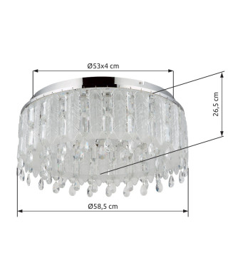 Stropné svietidlo GLOBO 67176-58D KLUNKA LED 58W