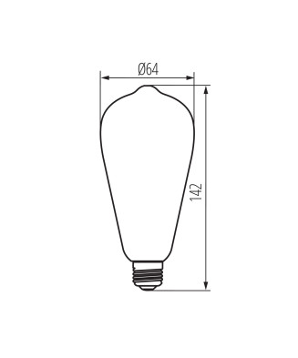 Kanlux 33517 XLED ST64 4W-SW Svetelný zdroj LED 4W 1800K dekor