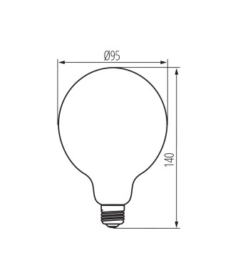 Kanlux 33518 XLED G95 4W-SW Svetelný zdroj LED 4W1800K dekor