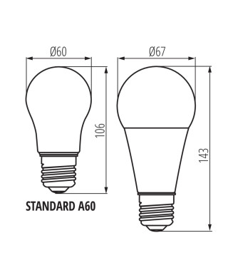 Kanlux 33746 IQ-LED A67 N 19W-WW Svetelný zdroj LED 19W 2700K 2452lm