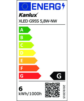 Kanlux 36242 XLED G95S 5,8W-NW Svetelný zdroj LED 5,8W 4000K 470lm