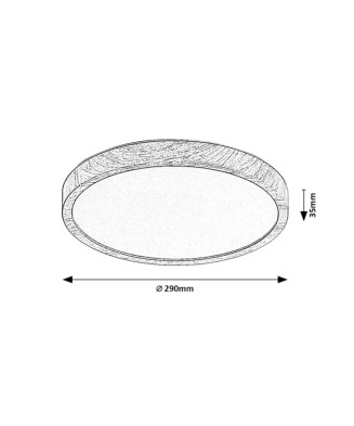 Kanlux 75082 Maurec Vonkajšie stropné svietidlo LED 18W CCT IP44