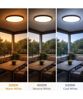 Kanlux 75083 Lautrec Vonkajšie stropné svietidlo LED 24W CCT IP44