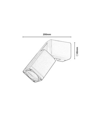 RABALUX 77193 Gordes Vonkajšie nástenné svietidlo 1xGU10 IP65