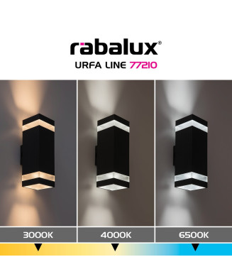 Rabalux 77210 Urfa Line vonkajšie nástenné svietidlo LED 16W CCT IP65
