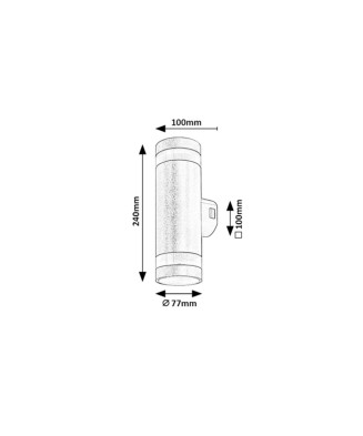 Rabalux 77212 Urfa Line Vonkajšie nástenné svietidlo LED 16W CCT IP65