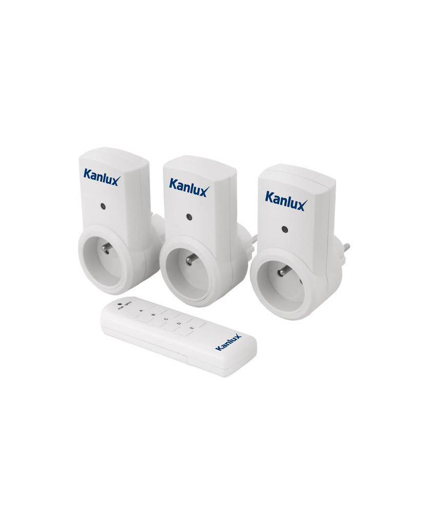 Kanlux 07980 APO TM-3 zásuvky na diaľkové ovládanie