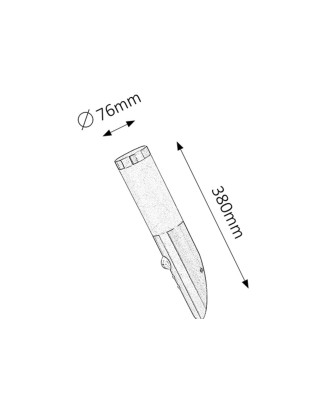 Svietidlo Inox torch 8266 RABALUX